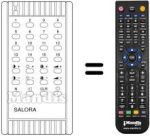 Télécommande équivalente Salora 1F6