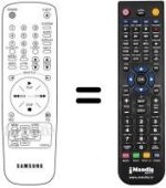 Télécommande équivalente Samsung SV200X