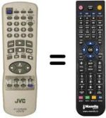 Gleichwertige Fernbedienung JVC HR-J285