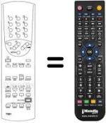 Télécommande équivalente Neckermann 772 / 542