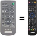 Replacement remote control RMT-D182A