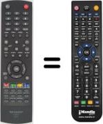 Télécommande équivalente Sharp LC-19SH7E / BK