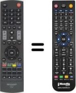 Télécommande équivalente Sharp LC-26LE320E