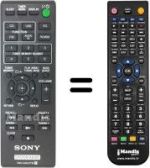 Télécommande équivalente RMAMU178