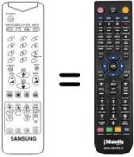 Télécommande équivalente AA59-10075C