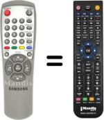 Replacement remote control Samsung CZ20H32TSX / /XEH