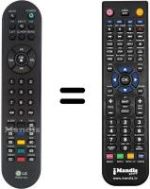 Télécommande équivalente LG 20LS1RZG