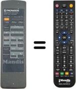Gleichwertige Fernbedienung Pioneer XD-J120
