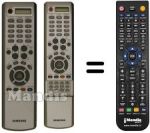 Replacement remote control Samsung LW40A23W