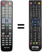 Gleichwertige Fernbedienung Samsung UE40C6000