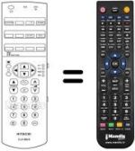 Télécommande équivalente Hitachi CP2984TAN