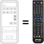 Télécommande équivalente JVC CT58