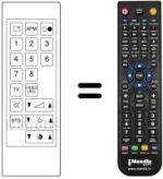 Télécommande équivalente JVC CT74FC