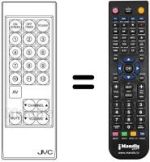 Télécommande équivalente JVC CT75