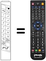 Télécommande équivalente JVC CT77FC