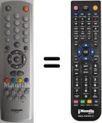 Télécommande équivalente Toshiba 33N23G