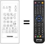 Télécommande équivalente Toshiba 23120663