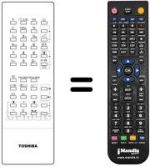 Télécommande équivalente Toshiba CT-9296