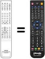 Télécommande équivalente Hitachi RC2585100 / 01