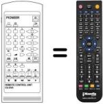 Replacement remote control Pioneer SV2803