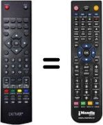 Télécommande équivalente Denver LED-5569T2CS