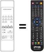 Gleichwertige Fernbedienung Dual TV6303