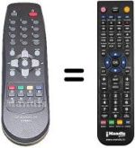Télécommande équivalente Daewoo DWF28W8GB