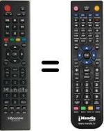 Télécommande équivalente Hisense LHD32K220WCEU
