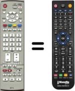 Télécommande équivalente Panasonic TX-26LED65F
