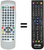 Télécommande équivalente REMCON1307