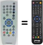 Replacement remote control Grundig XEPHIA32LXW82-5500TOP