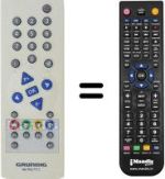 Télécommande équivalente Philips TP 751 C