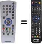 Télécommande équivalente Grundig 720117140600