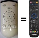 Télécommande équivalente Grundig 720117145400