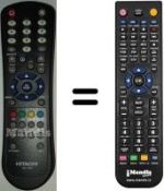 Replacement remote control Hitachi 15LD2250B