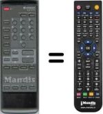 Télécommande équivalente Hitachi CMT2118