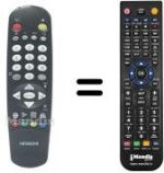 Télécommande équivalente Hitachi CP2976TAN
