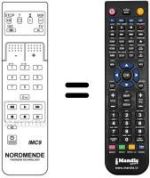 Télécommande équivalente NordMende SPECTRA SL72BT