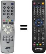Replacement remote control JVC RM-C15022C