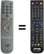 Replacement remote control JVC RM-C64H1C