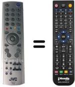 Gleichwertige Fernbedienung JVC LT-32DY8ZG