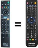 Télécommande équivalente Sony KDL-26P302H