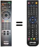 Gleichwertige Fernbedienung Sony REMCON065