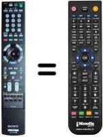 Télécommande équivalente Sony KDL-46X2000AEP