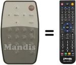 Télécommande équivalente REMCON207