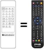 Télécommande équivalente Audiosonic KT8349