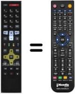 Télécommande équivalente RC671