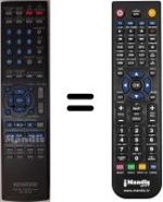 Télécommande équivalente Kenwood RCR0518