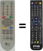 Télécommande équivalente LG 21FB5RX