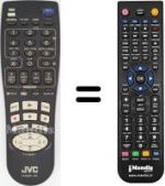 Gleichwertige Fernbedienung JVC HR-J713